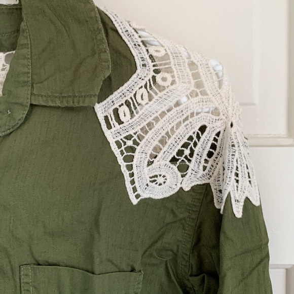 Jen’s Pirate Booty, Army Top with Crochet Lace back detail - Picture 8 of 16